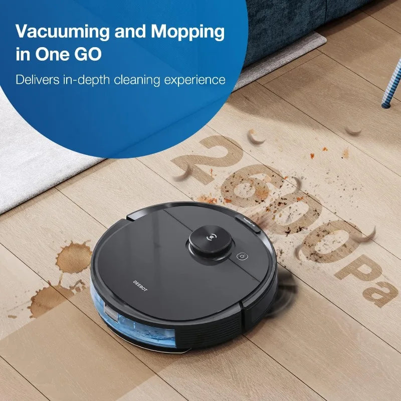 ECOVACS Deebot N8 Pro+ Robot Vacuum and Mop Cleaner - up to 60-Day Self Cleaning, Laser Navigation,