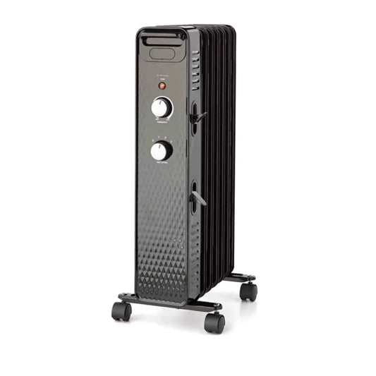 Mechanical Oil Filled Electric Radiator Heater, 1500W Black or White
