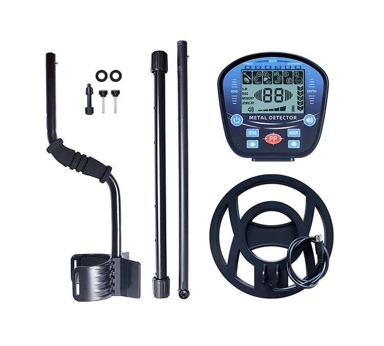 Professional high-sensitivity metal detector, underground treasure gold metal detector with LCD