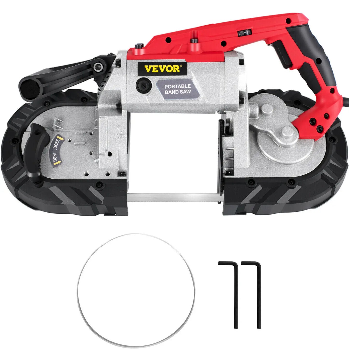 SucceBuy Portable BandSaw 5Inch Cutting Capacity Cordless Variable Speed 10Amp Motor Deep Cut