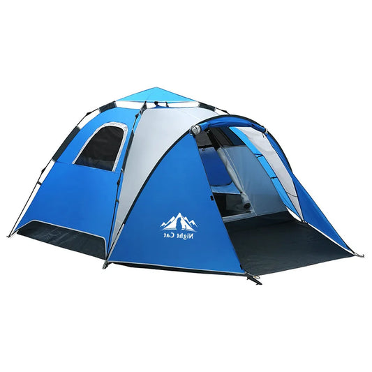 Tent 3-4 Person Large Space Quick Full-Automatic Opening One Bedroom Sunscreen with Rainfly