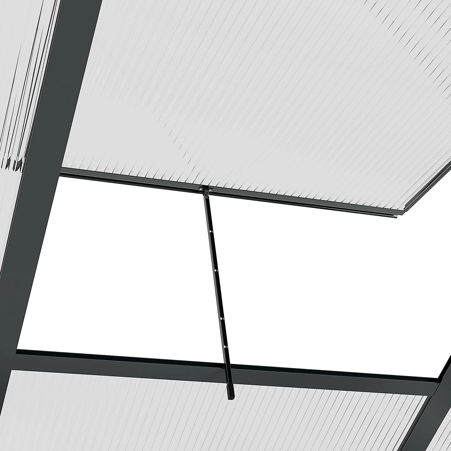 6' X 6' X 7 Greenhouse Aluminum Frame Walk-In Outdoor Plant Garden Polycarbonate