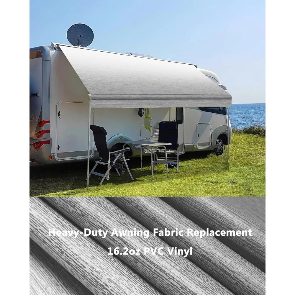 Duty Weatherproof Vinyl Camper Awning Replacement Universal Outdoor Canopy for RV Awning Fabric