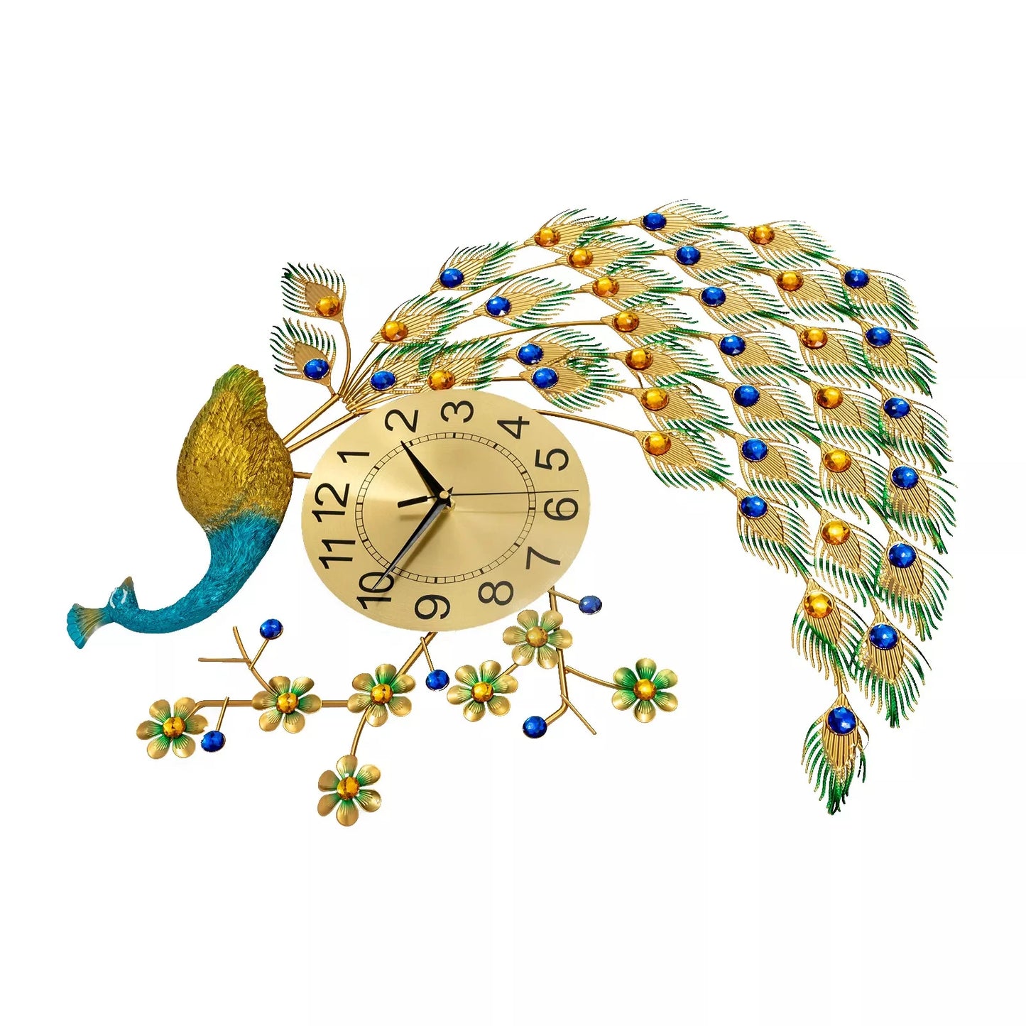 Peacock Wall Clock 7565cm, Modern Simple Wall Clock, European Wall Clock, Creative Peacock