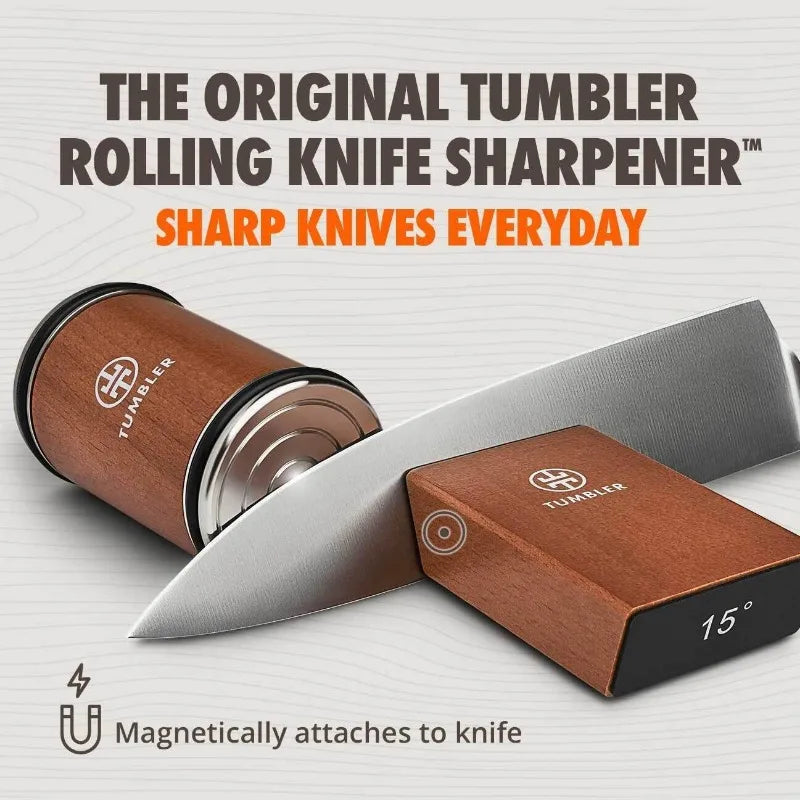 Tumbler Rolling Knife Sharpener™ - Knife Sharpening Made Easy - Rolling Knife Sharpening System
