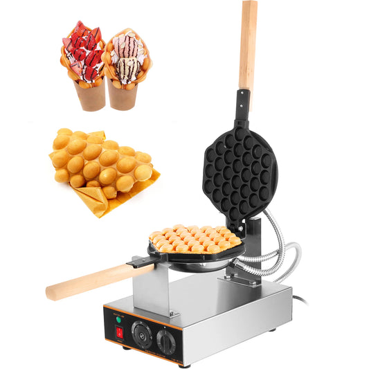 VEVOR Egg Bubble Electric Waffle Maker Nonstick Baking Snack Giuffre's Waffle Irons