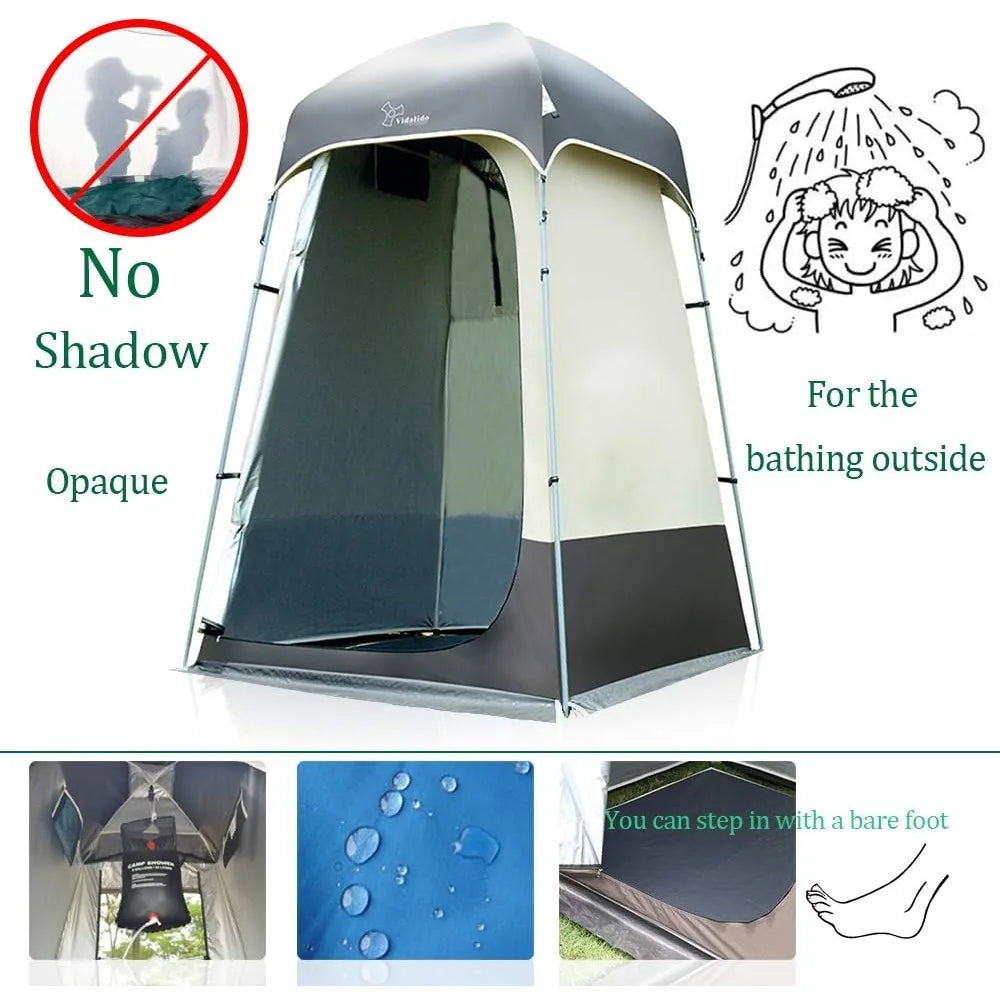 Outdoor Shower Tent Changing Room Privacy Camping Shelters Light Grey, Green or Black