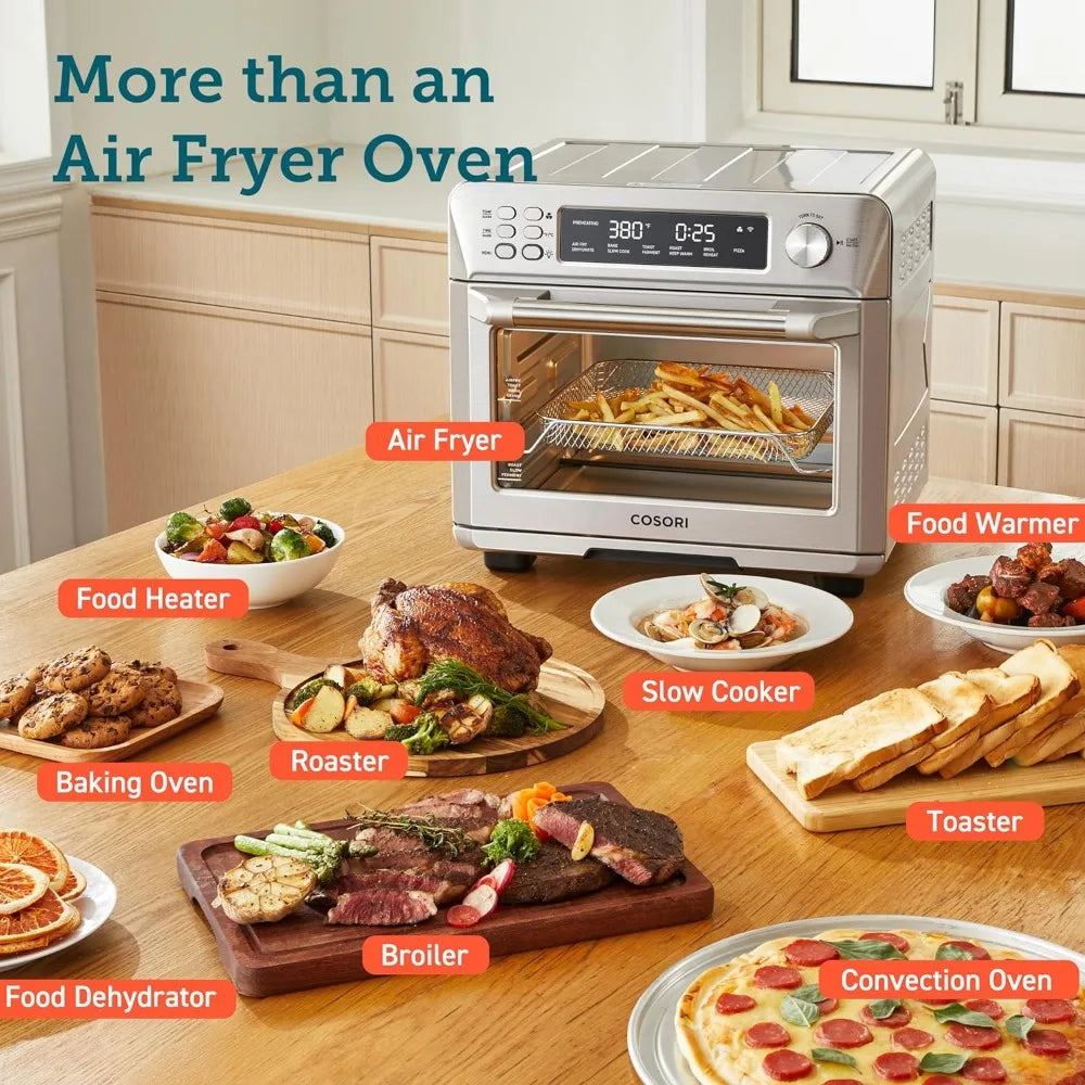 Smart 12-in-1 Air Fryer Toaster Oven Combo, Airfryer Convection Oven Countertop,