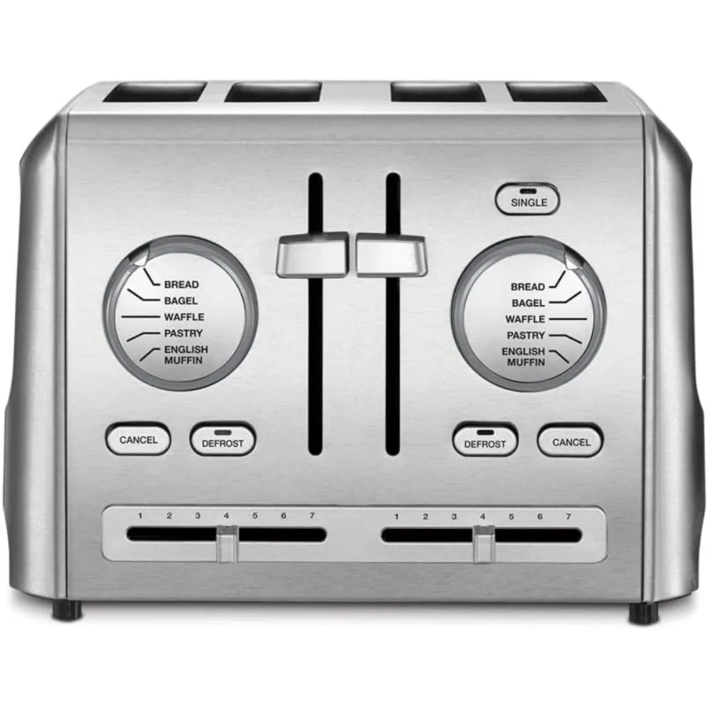 4-Slice Custom Select Toaster Stainless Steel Toaster for Bread Toast Machine
