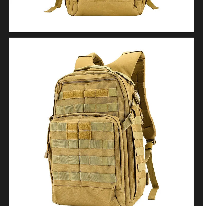 Military Backpack Hiking Assault Tactical Men Travel Bag 25L Field Adventure Camouflage Rucksack
