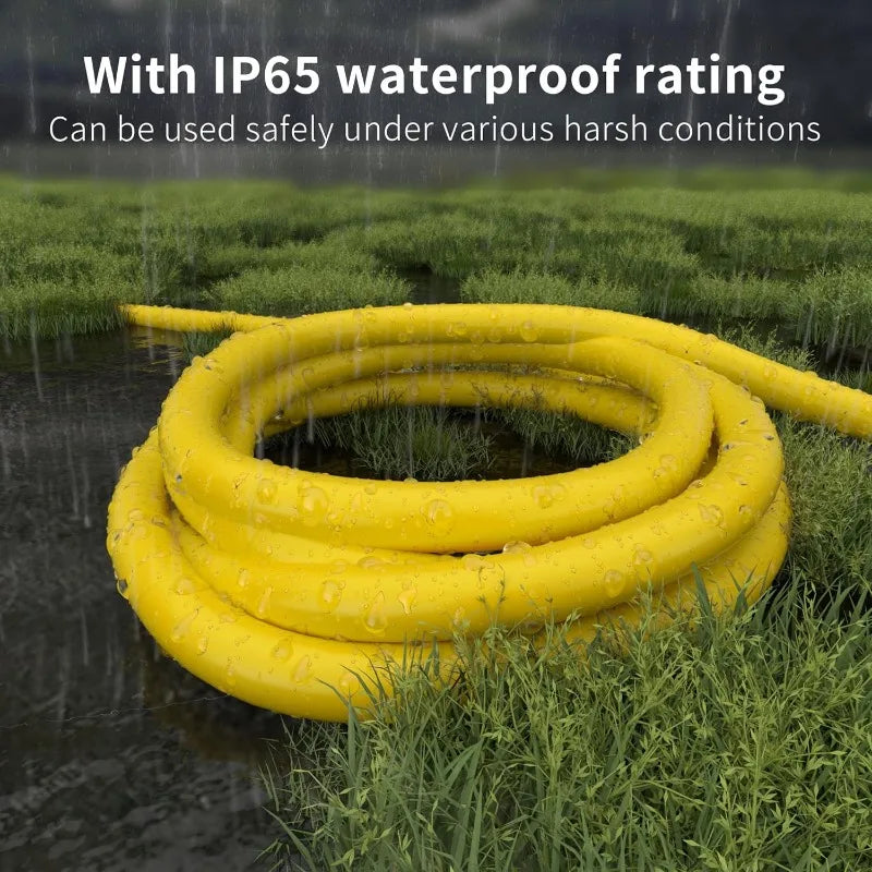 12/3 Gauge Heavy Duty Outdoor Extension Cord 75 ft Waterproof with Lighted end, Flexible
