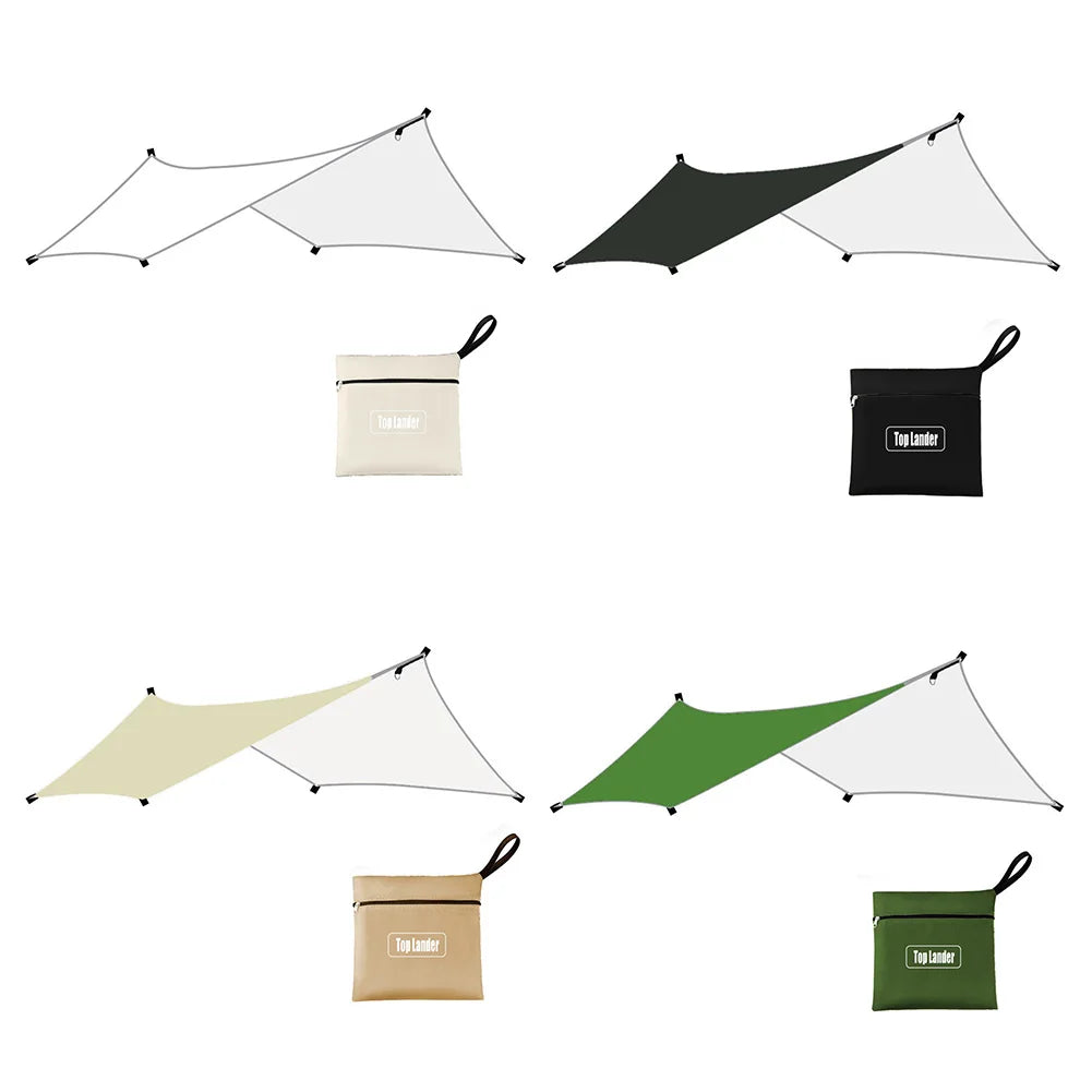 Portable Foldable 300CMx400CM Six Corners Outdoor Waterproof Camping Rain-proof Sunshade