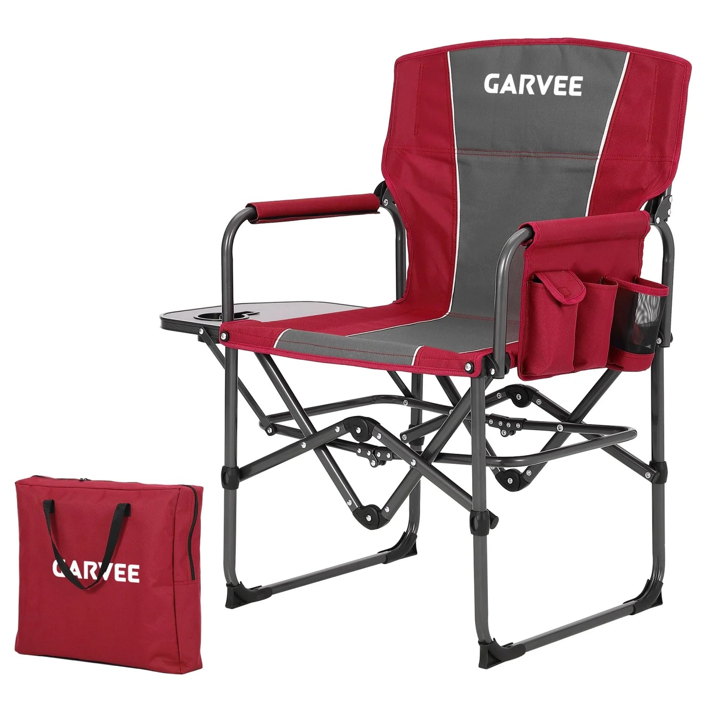 1 Pack / 2 Pack Oversized Heavy Duty Folding Directors Chair for Adults, 400 Lbs Capacity