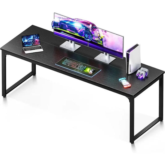 Coleshome 71 Inch Computer Desk, Modern Simple Style Desk Study Student Writing