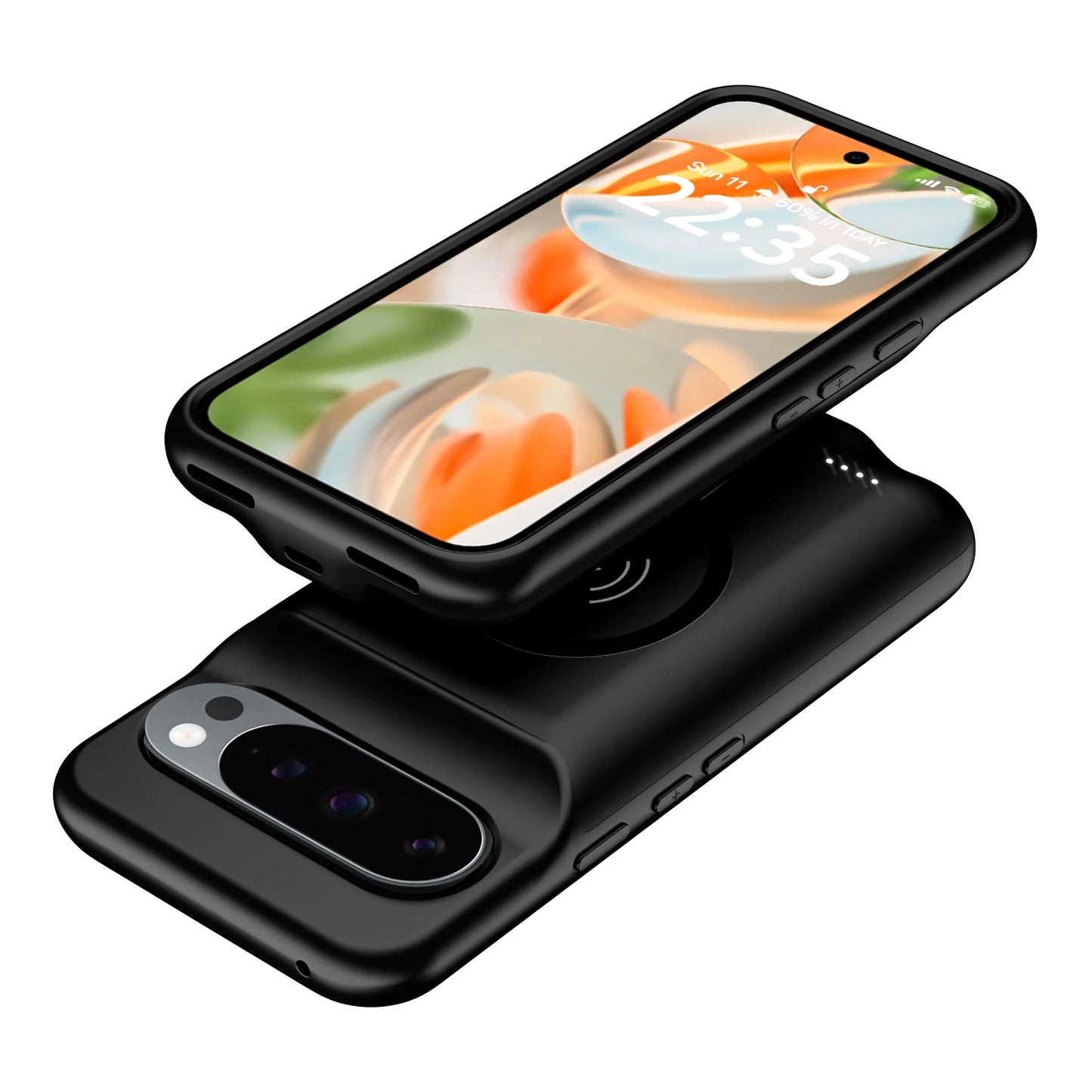 Smart Wireless Battery Charger Case/Google Pixel 9 10 Pro XL 9A magnetic power bank Charging Cover