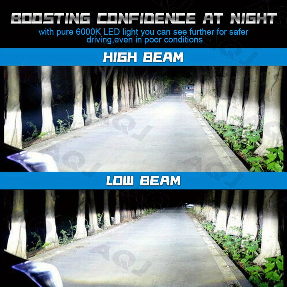 2pcs 9008 LED Headlight Bulbs,Ford F250 F350 F450 F550 2005-2022, 16000LM Ultra-Bright 6000K White,