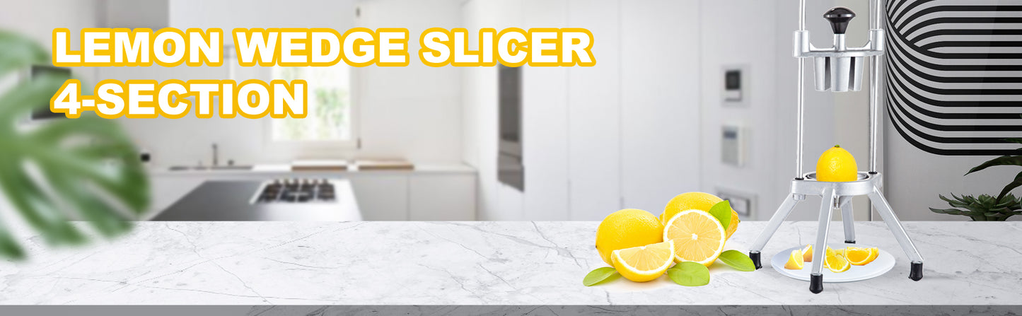 VEVOR Lemon Wedge Slicer Chopper 4/6/8-Section Commercial Limes Wedger Fruit Vegetable Cutter