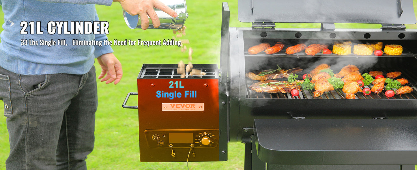 VEVOR Portable Charcoal Grill Propane Gas with Cover and Cart Heavy Duty Iron