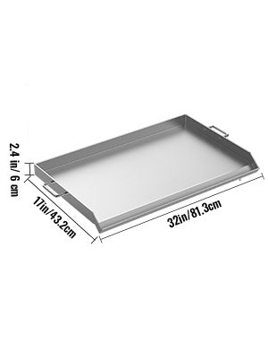 VEVOR Stainless Steel Griddle, Universal Flat Top Rectangular Plate - My Store