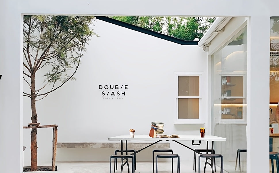 [Portable Folding Table] Portable 4ft/6ft Plastic Folding Table - White Dining Table