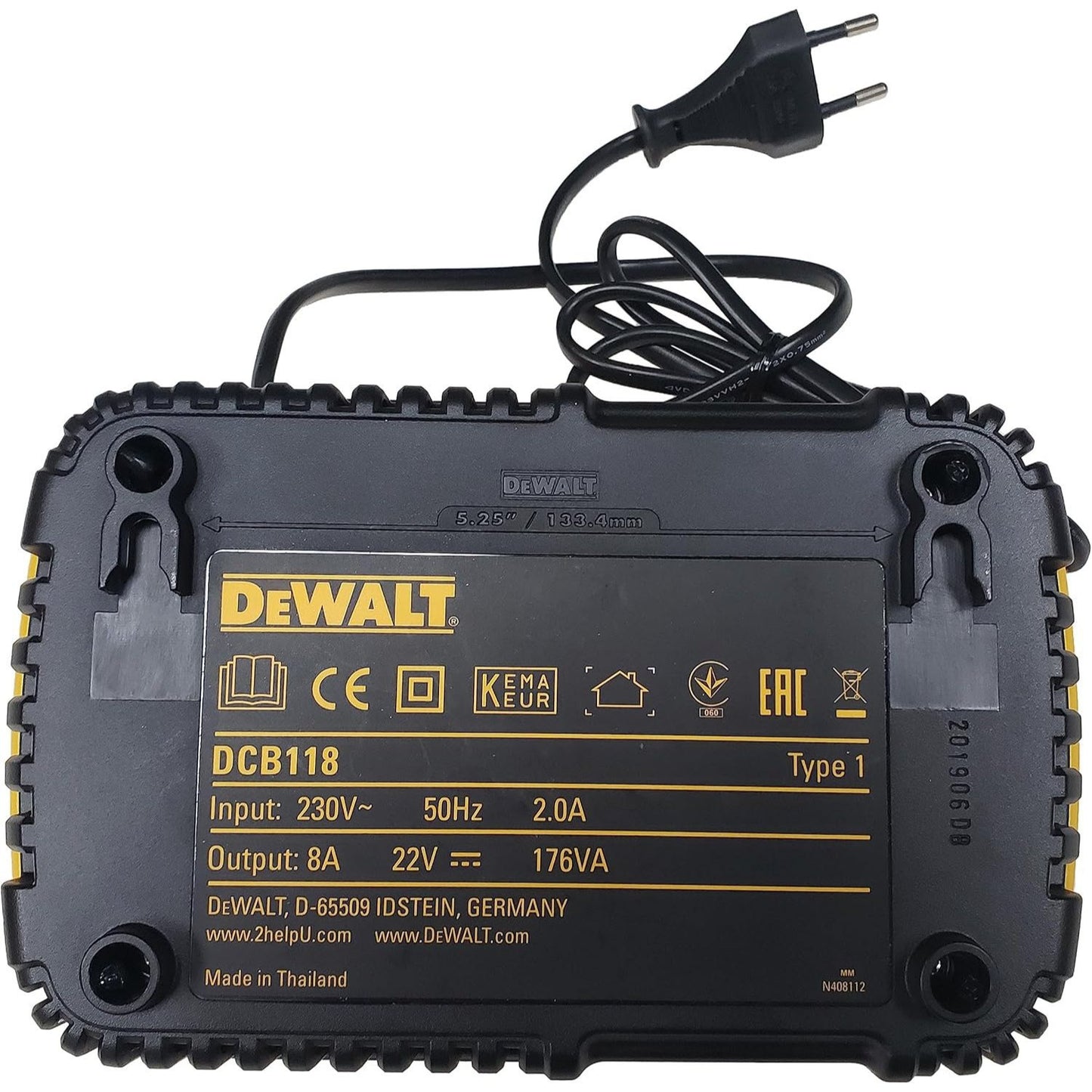 DeWalt DCB118 Flexvolt 20V 60V Max Fast Charger (Charger Only)