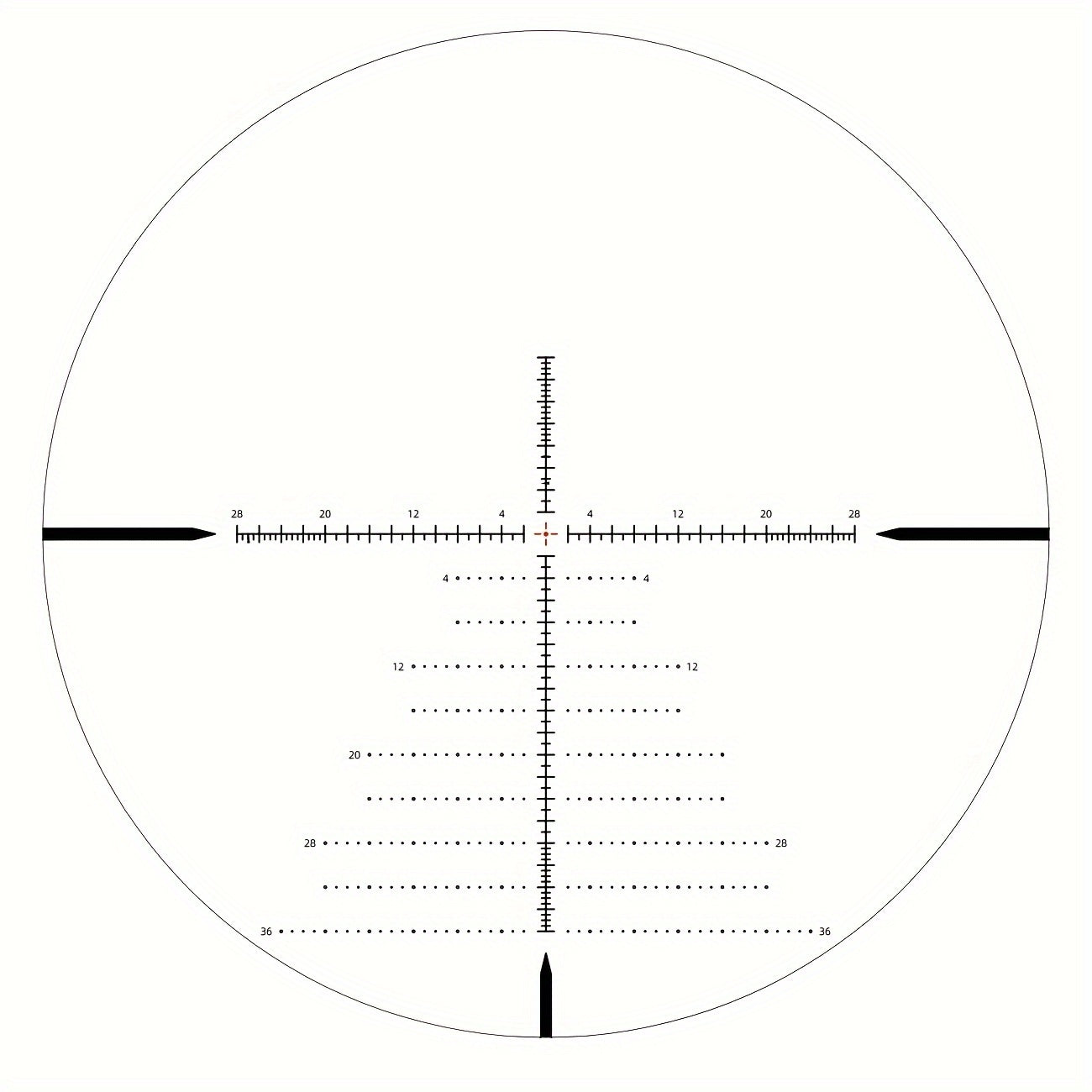 First Focal Plane Scope With MOA Illuminated Reticle, Zero Stop, Zero Reset, Parallax Adjustment - 30mm Tube With Scope Rings