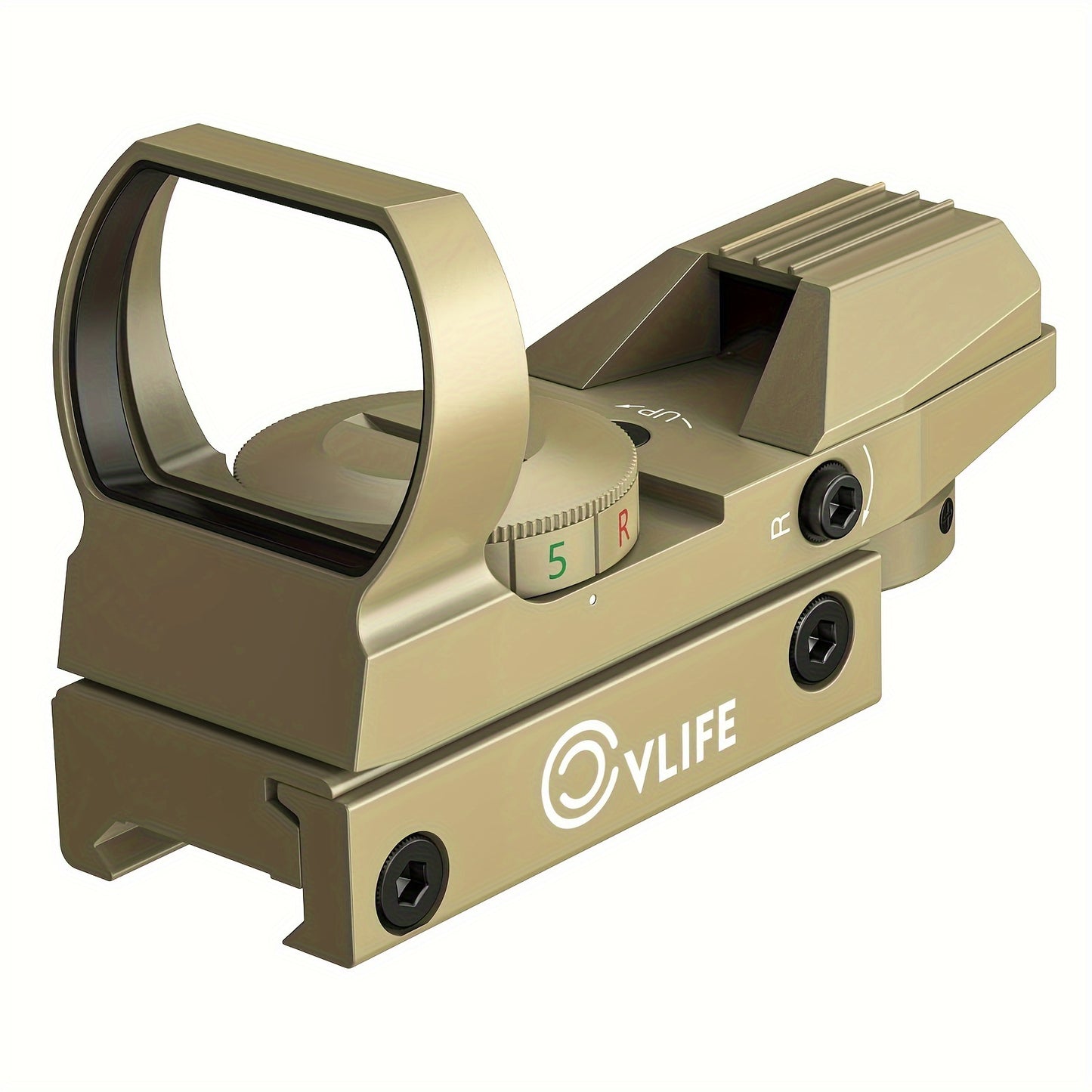 1X22X33 Red/Green Dot Gun Sight with 20mm Rail - Tactical Red Dot Sight, 4 Reticle Patterns
