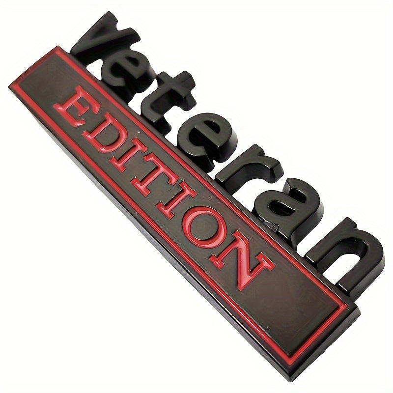 3D Badge Emblem for Veterans - Decal Sticker - Chrome Additions for Universal Vehicles