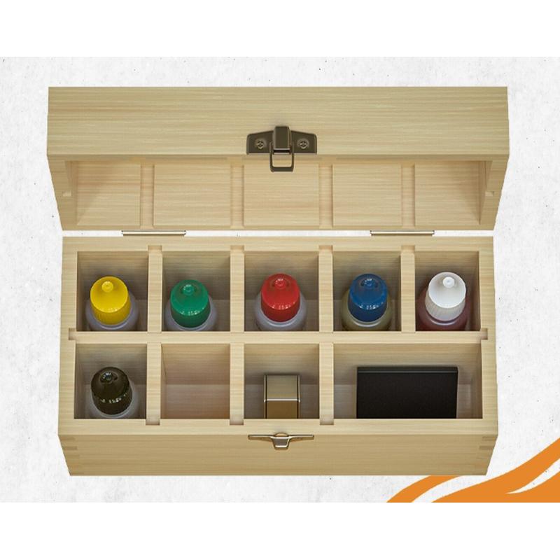 Gold Silver Sterling Jewelry Acid Testing Kit Tester Test Scrap with Bamboo Box