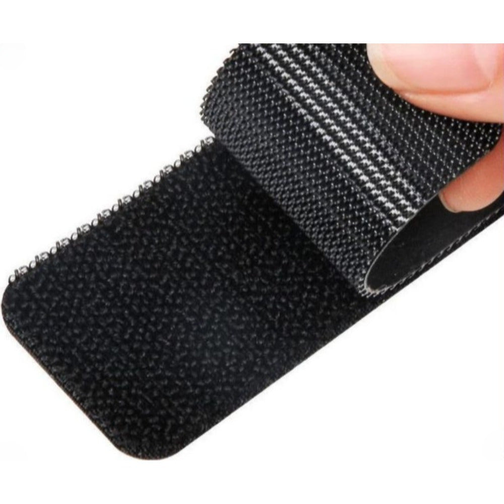 100pcs of Strong Self-Adhesive - 2.76 Inches Black Non-Slip Straps - Removable Without Damage