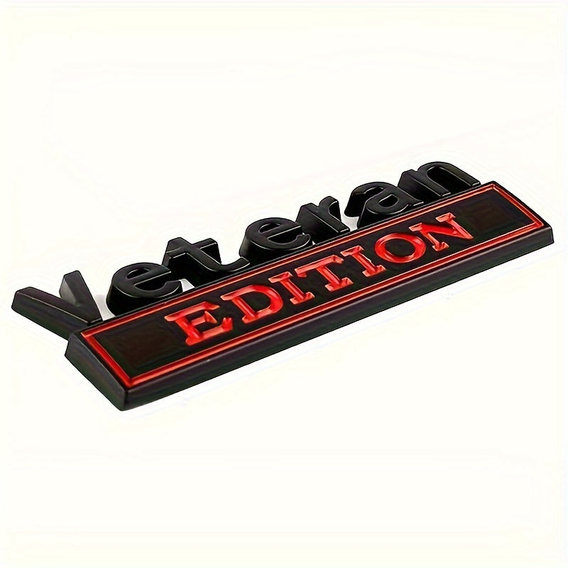 3D Badge Emblem for Veterans - Decal Sticker - Chrome Additions for Universal Vehicles