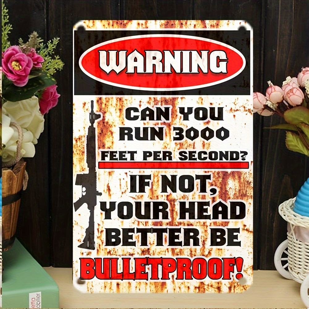 'No Trespassing' Metal Warning Sign  8" x 12" Home & Outdoor Decor