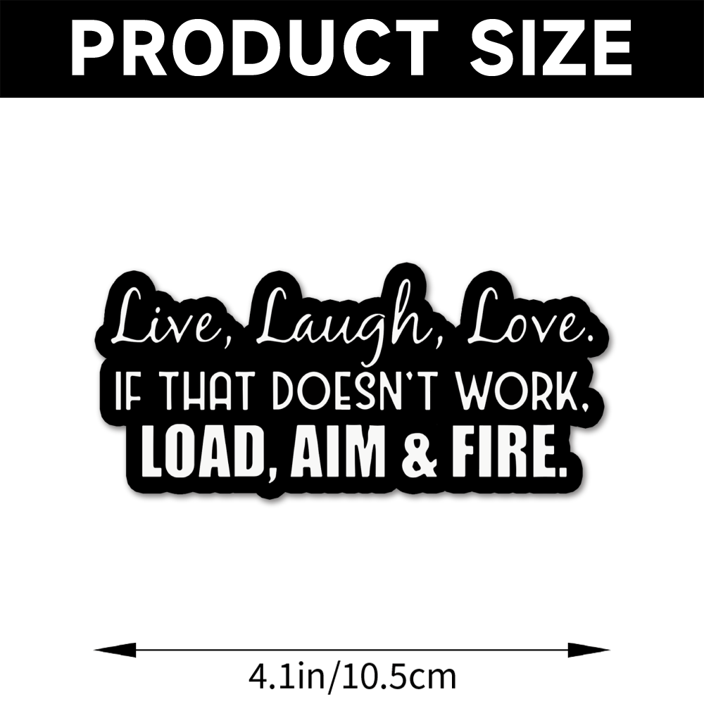 Durable Vinyl Sticker with Humorous Quote - Waterproof & Sun-Resistant, Matte Finish