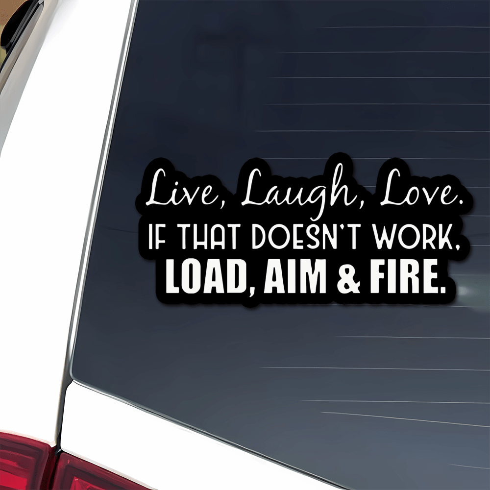Durable Vinyl Sticker with Humorous Quote - Waterproof & Sun-Resistant, Matte Finish
