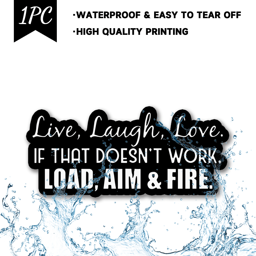Durable Vinyl Sticker with Humorous Quote - Waterproof & Sun-Resistant, Matte Finish