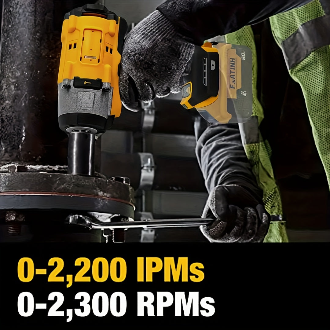 Impact Wrench for Dewalt 20V Battery, Cordless Brushless Impact Wrench (Battery Not Included)