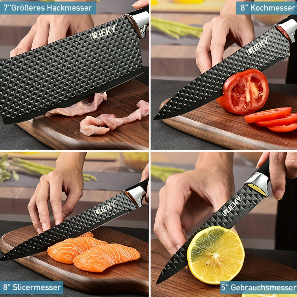 Professional 6 Kitchen Knife Set Chef's Knife, Slicing Knife/High Carbon Stainless Steel Super Sharp