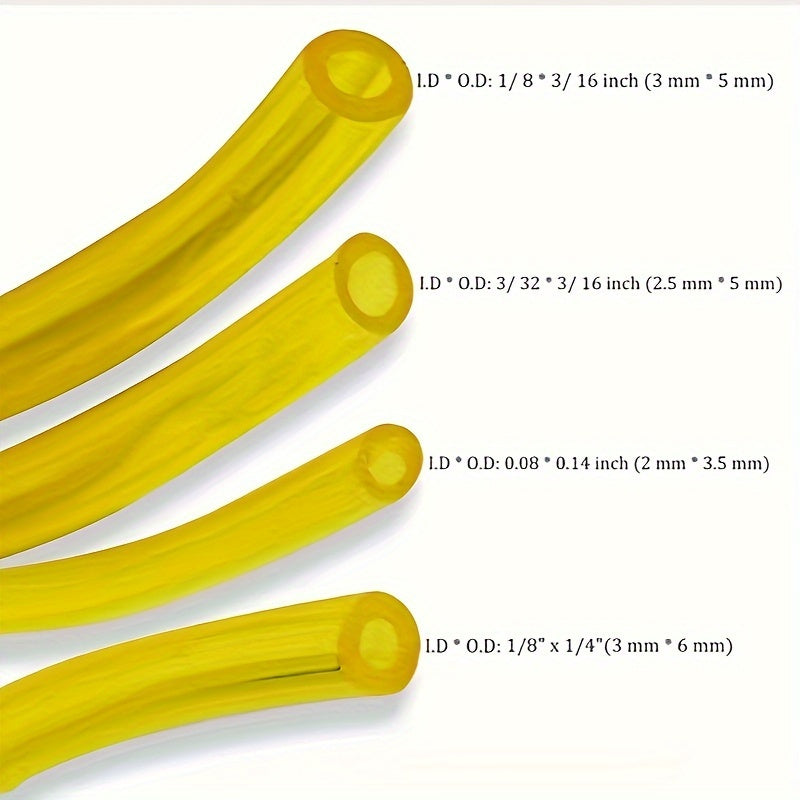 12pcs Universal Fuel Line Kit - Includes 4 Sizes of Fuel Lines, 8 Starter Bulbs