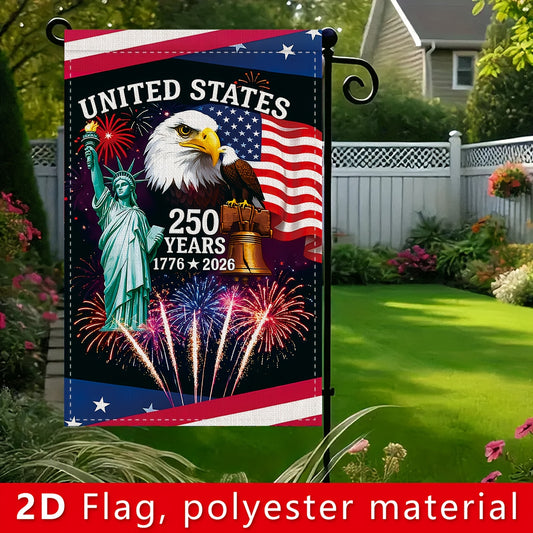 2D Flat, 2D flat banner, 1pc American 250th anniversary decoration, 30cm/45cm, 12in/18in
