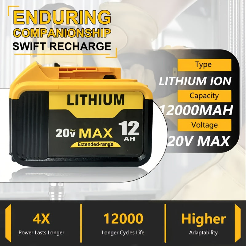 12.0Ah 20V Max XR Battery DCB200 DCB205 DCB206 DCB207 DCB204 DCB201 DCB200 DCD/DCF/DCG