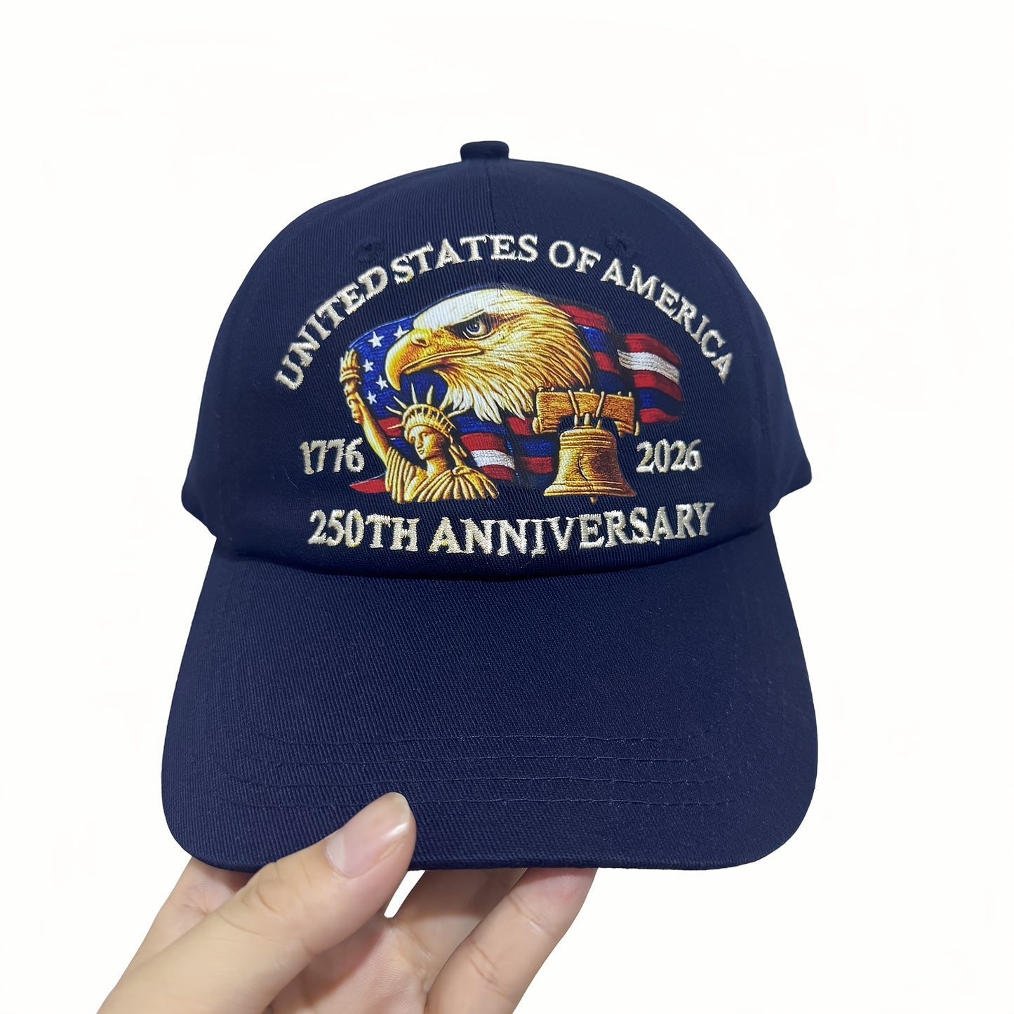 Patriotic Baseball Cap - United States 250th Anniversary Eagle Design - Adjustable Snapback, Lightweight & Comfortable - 250th Birthday of America with Eagle & 1776-2026 Years - Unisex Commemorative Gift for Veterans, History