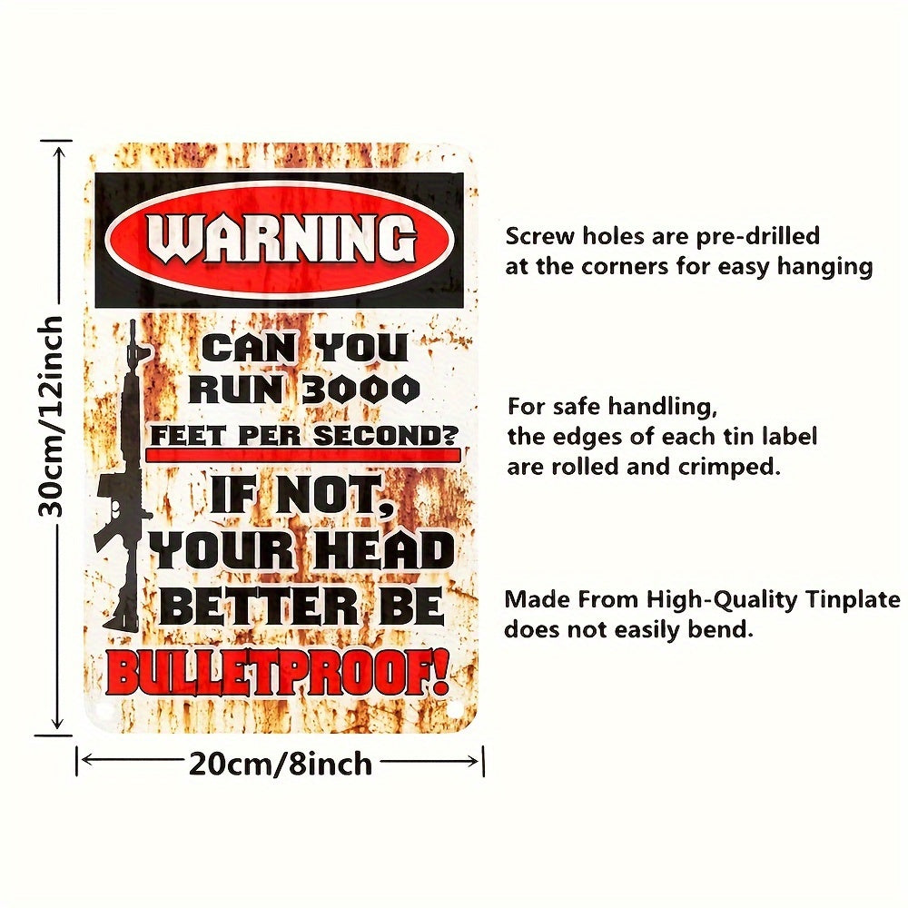 'No Trespassing' Metal Warning Sign  8" x 12" Home & Outdoor Decor