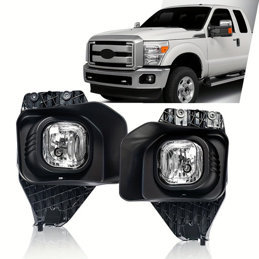 Fit for Ford for F250 - F550 2011-2016 Super Duty Driving Fog Light + Wiring+Bezel