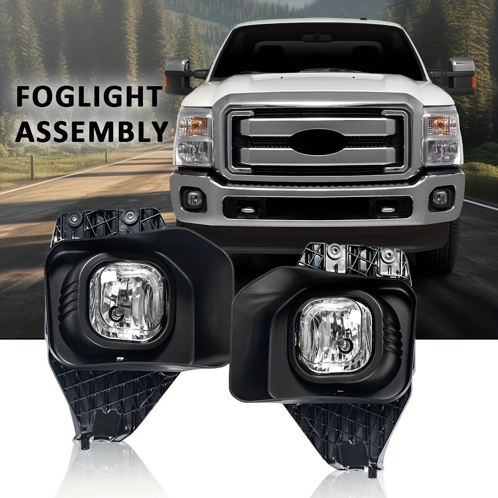 Fit for Ford for F250 - F550 2011-2016 Super Duty Driving Fog Light + Wiring+Bezel