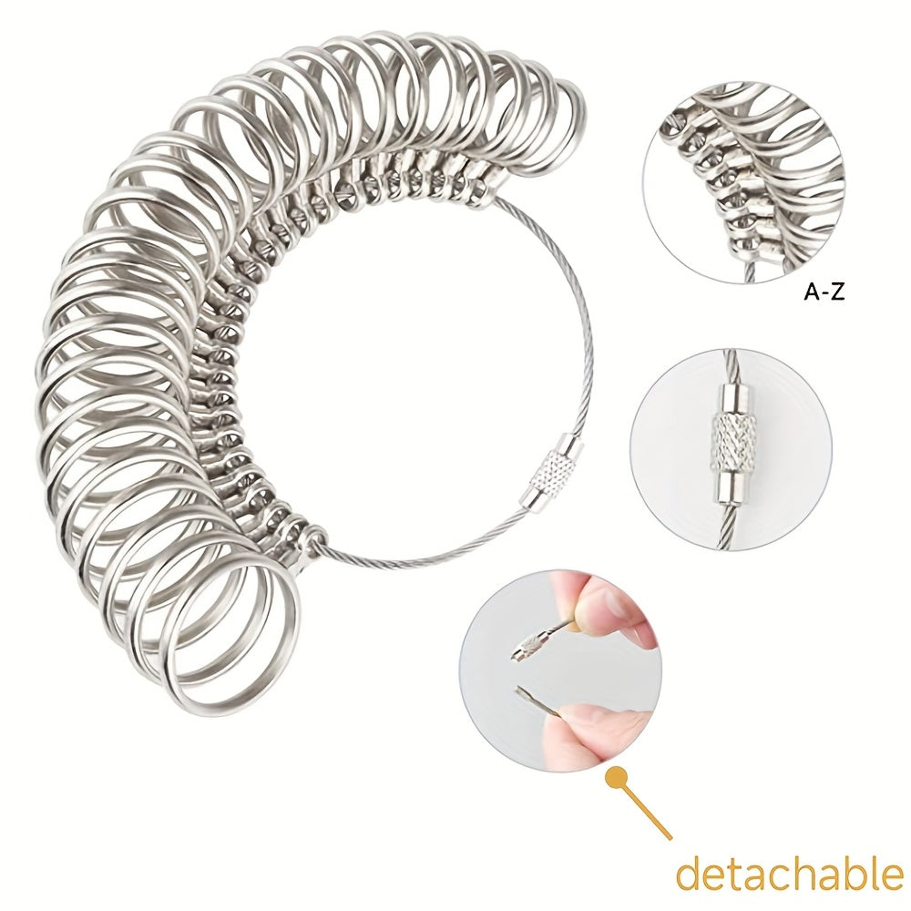 Ring Size Measuring Tool Set, Ring Gauge, Ring Size Tool for Jewelry Size Measurement, 4pcs Set
