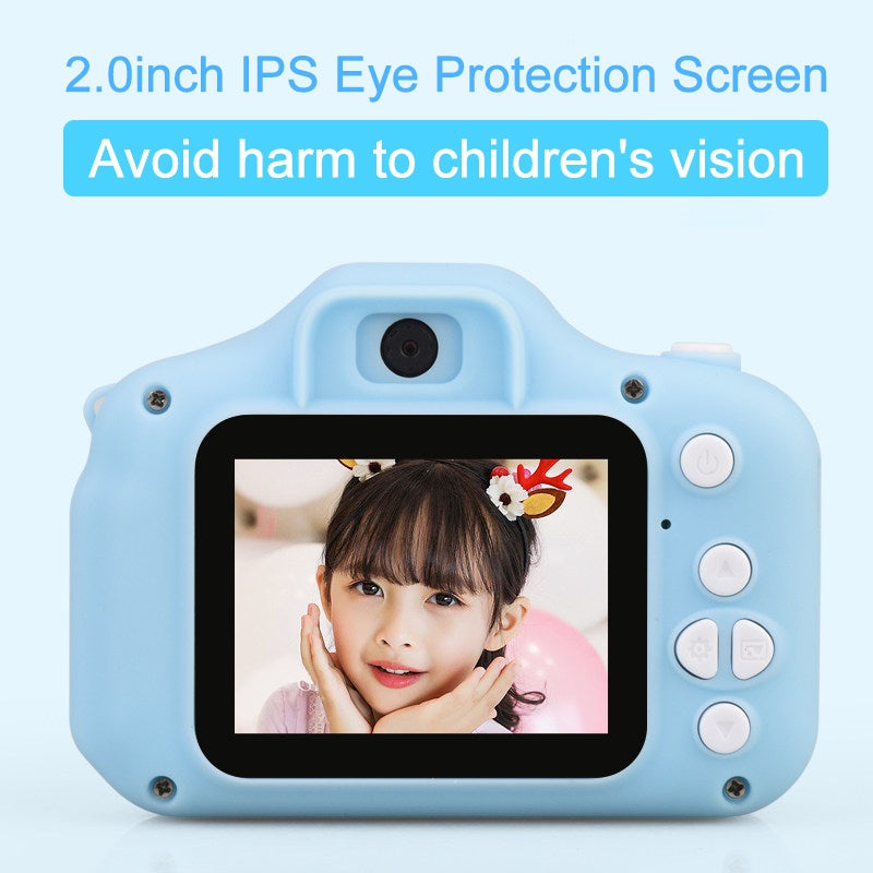 8M 1080P 4X Zoom Mini Digital Camera 2 inch Screen/32GB TF Card for Kids Baby Cute Camcorder Video