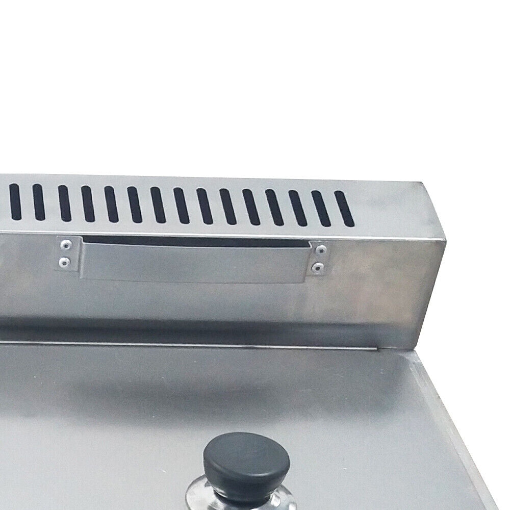 3 Pan Gas Fryer Catering Food Warmer Steam Table Buffet Restaurant 3 Well Deep Fryer