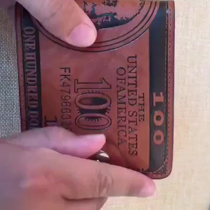 Men's Dollar Bill Wallet, Credit Card Photo Holder, Suitable for 365 Days and Holidays