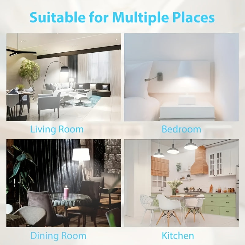 10 Pack A19 E26 LED Light Bulbs 1100 Lumens, 15,000 hrs, 100W, 85+ CRI Rendering, Non-Dimmable