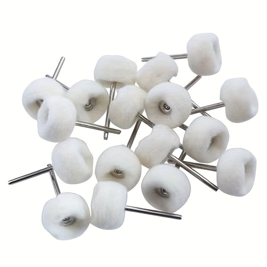 Handle-equipped Manual Polishing Cloth Wheel (2.35mm Soft-ribbed Fiber)/Metal, Wood, Jewelry Watches